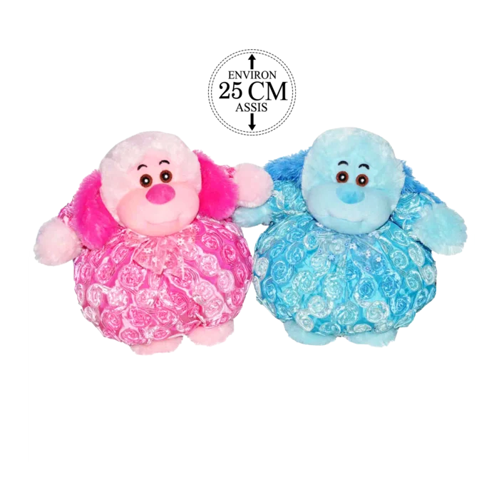 peluche chien boule 25 cm de la marque SANDY. Réf. PUD158.