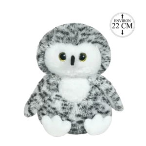 peluche harfang des neiges 22 cm (scol 6) de la marque BOZAMI. Réf. PDC106-22.
