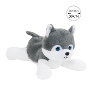 peluche husky couche 30 cm de la marque BOZAMI. Réf. PDT305-30.