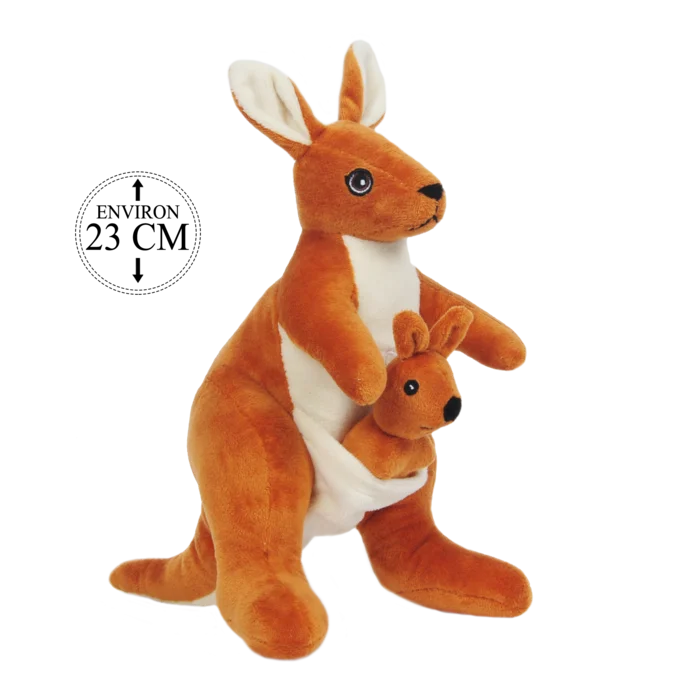 peluche kangourou 23 cm de la marque BOZAMI. Réf. PDT523-23.