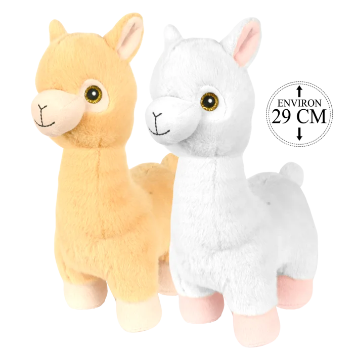 peluche lama 2ass 29 cm de la marque BOZAMI. Réf. PDC115-29.