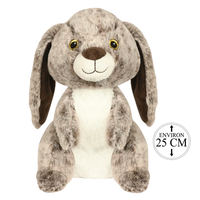 peluche lapin 25 cm de la marque BOZAMI. Réf. PDC105-25.