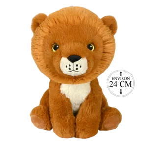 peluche lion 24 cm de la marque BOZAMI. Réf. PDC110-24.