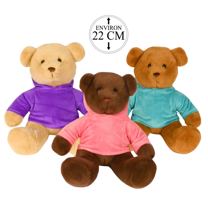 peluche ourson 22 cm de la marque BOZAMI. Réf. PDC201-22.