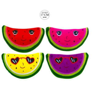 peluche pastèque 17 cm de la marque SANDY. Réf. PDQ111.