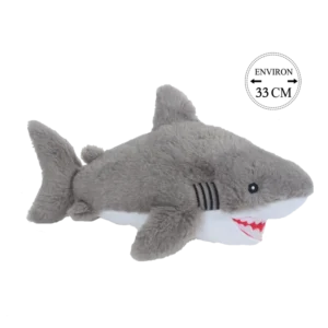 peluche requin 33 cm de la marque BOZAMI. Réf. PDT210-33.