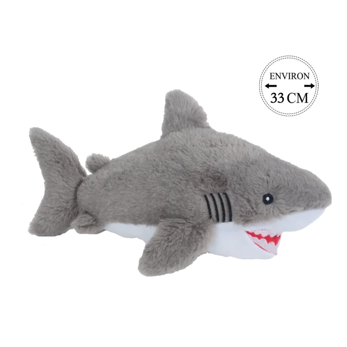 peluche requin 33 cm de la marque BOZAMI. Réf. PDT210-33.