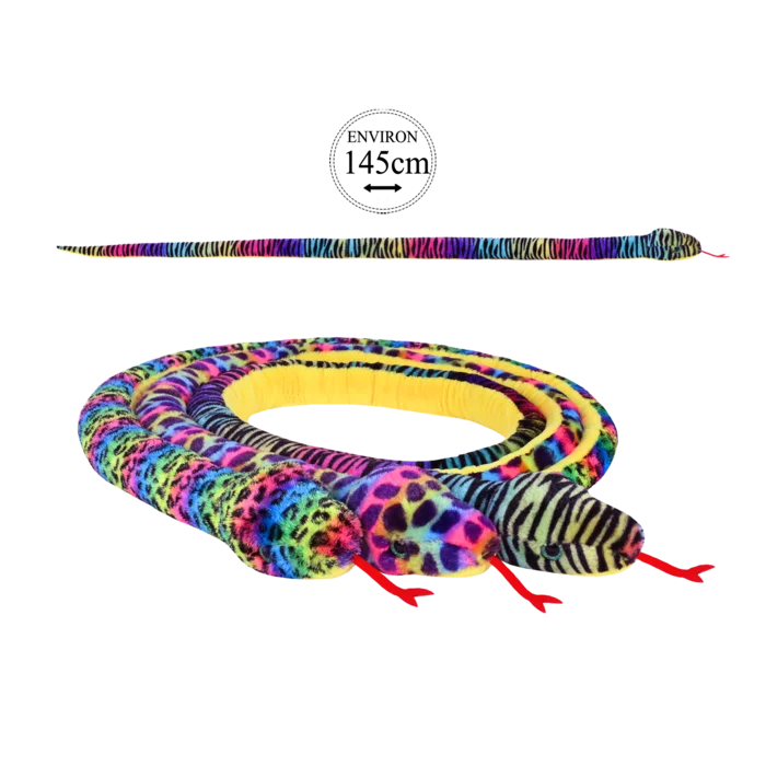 peluche serpent 145 cm 3ass de la marque SANDY. Réf. PDC319-145.