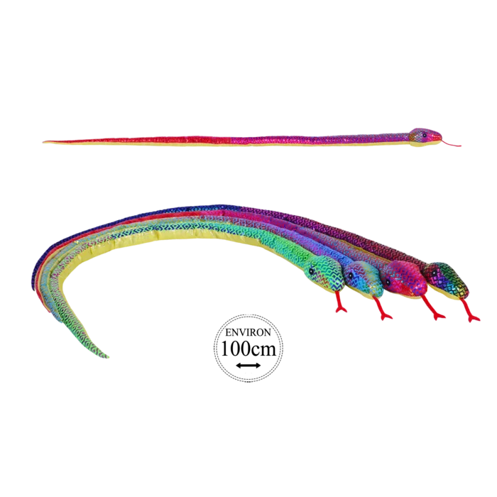 peluche serpent brillant 100 cm 4ass de la marque SANDY. Réf. PDC318-100.