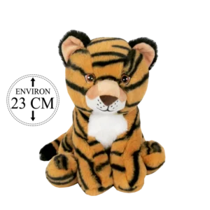 peluche tigre 23 cm de la marque BOZAMI. Réf. PDD206-23.