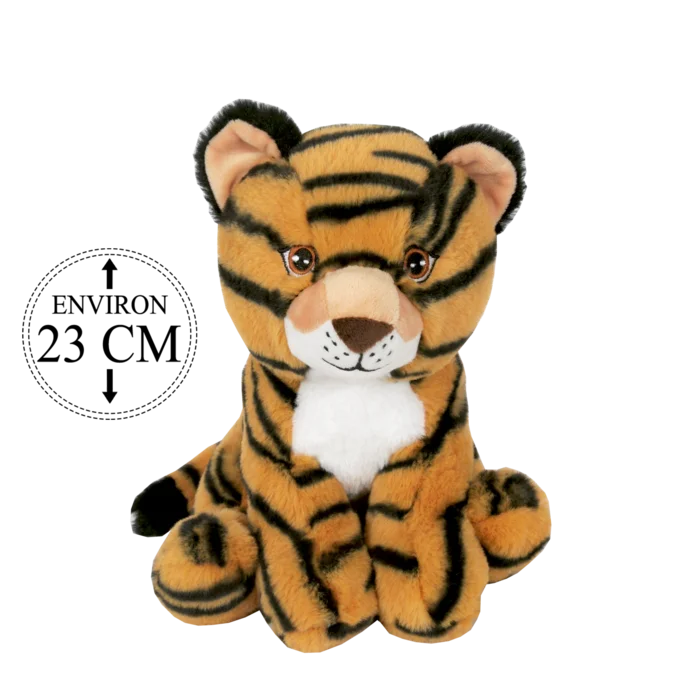 peluche tigre 23 cm de la marque BOZAMI. Réf. PDD206-23.