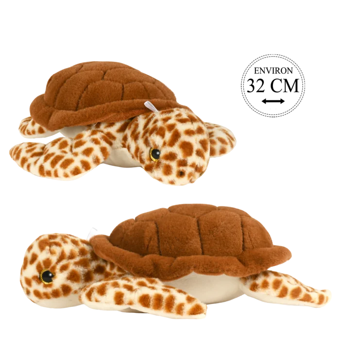 peluche tortue 32 cm de la marque BOZAMI. Réf. PDC424-32.