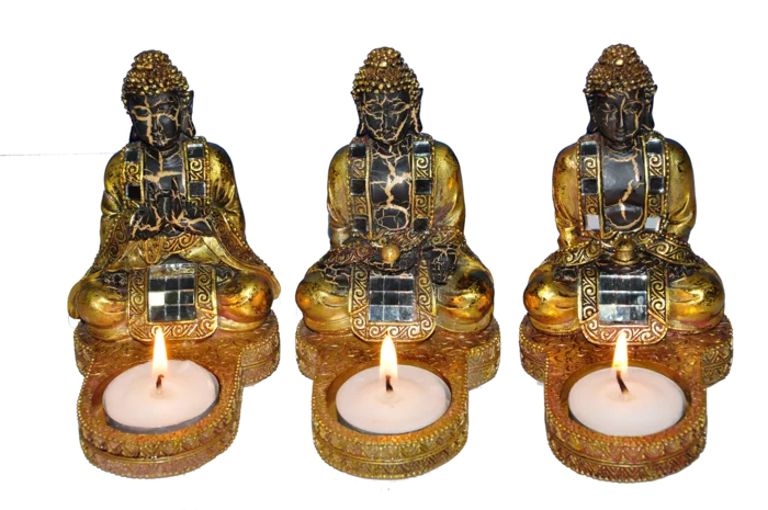 photophore bouddha de la marque SANDY. Réf. ROZ140A.