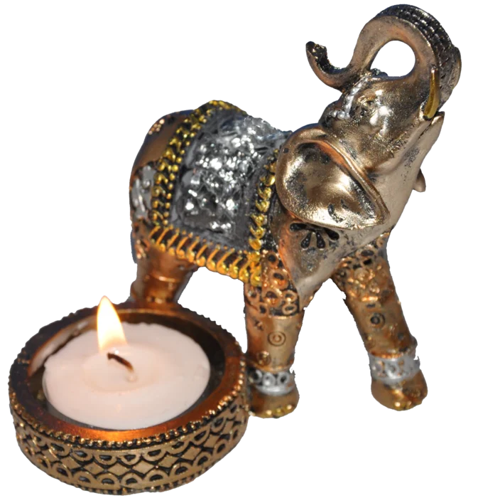 photophore éléphant de la marque SANDY. Réf. ROZ109A.