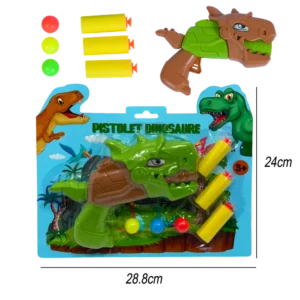 pistolet dinosaure flèches et balles de la marque SANDY. Réf. TDC203.