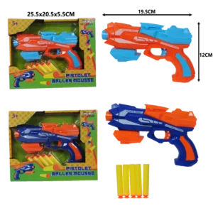 pistolets balles mousse de la marque SANDY. Réf. TDD154.