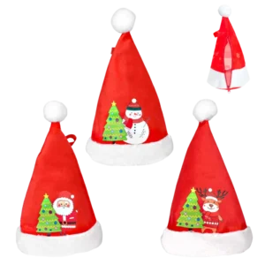 pochon conique imprimé Noël et fermeture zip 3ass de la marque SANDY. Réf. NDQ104S.