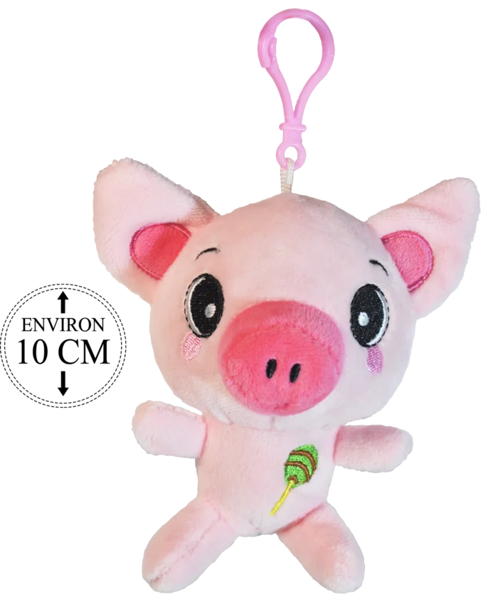 porte clé cochon 10 cm de la marque SANDY. Réf. PUN285KC.