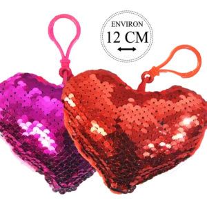 porte clé cœur 12 cm de la marque SANDY. Réf. PUN199KC.