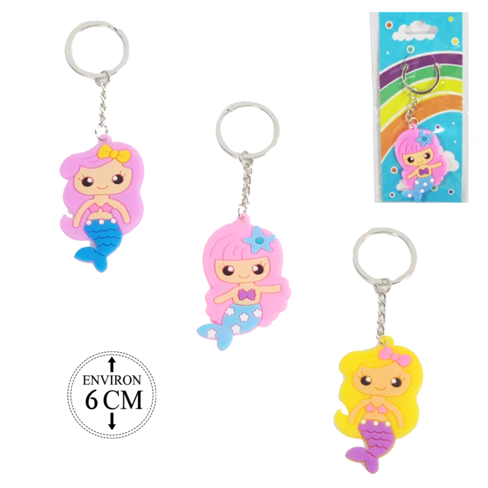 porte clé sirene 3ass de la marque SANDY. Réf. PCDD100.