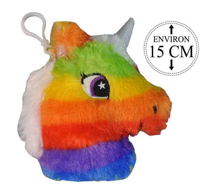 porte clé tête licorne 15 cm de la marque SANDY. Réf. PUN187KC.