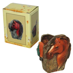 porte crayon tête cheval de la marque SANDY. Réf. RUT102.