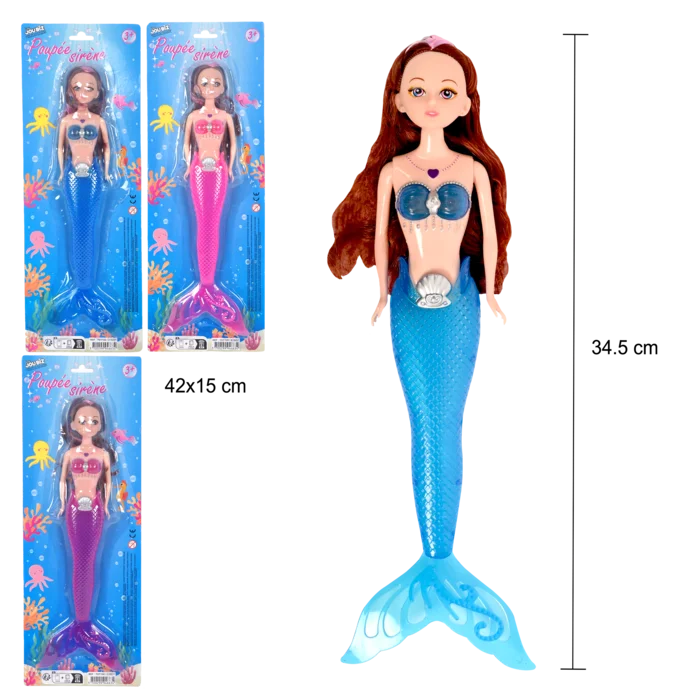 poupée sirene de la marque SANDY. Réf. TDT106.