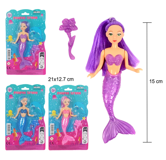 poupée sirene de la marque SANDY. Réf. TDT113.