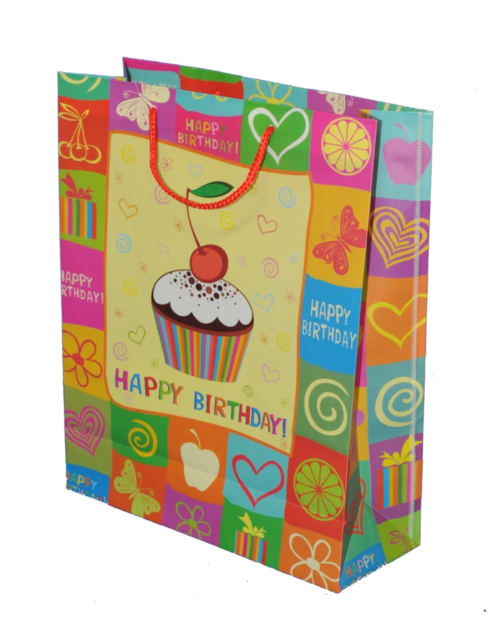 sac pvc happy birthday 32x26x10 de la marque SANDY. Réf. SUD230.