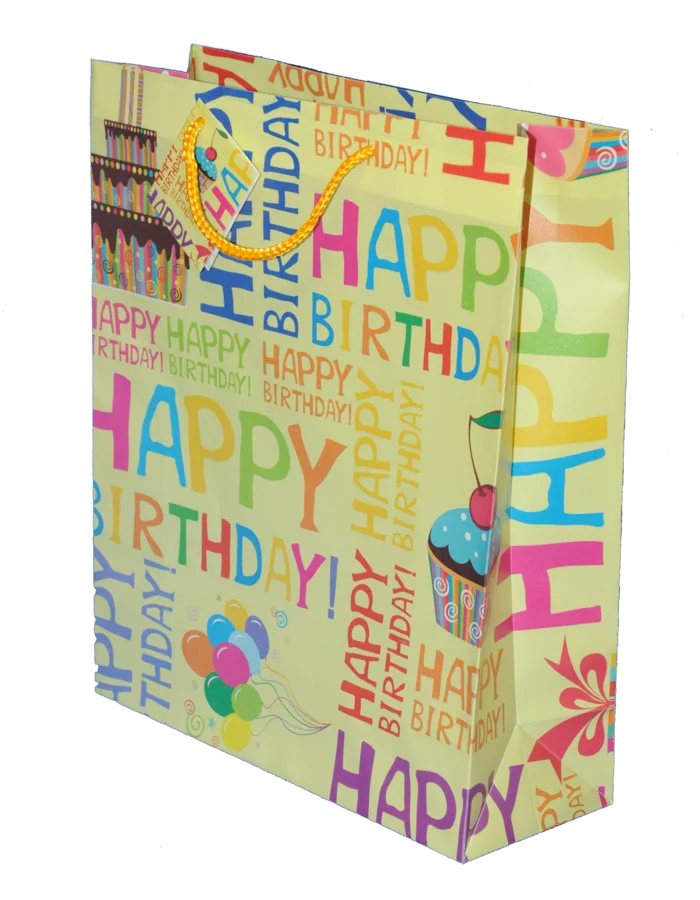 sac pvc happy birthday 32x26x10 cm de la marque SANDY. Réf. SUD240.