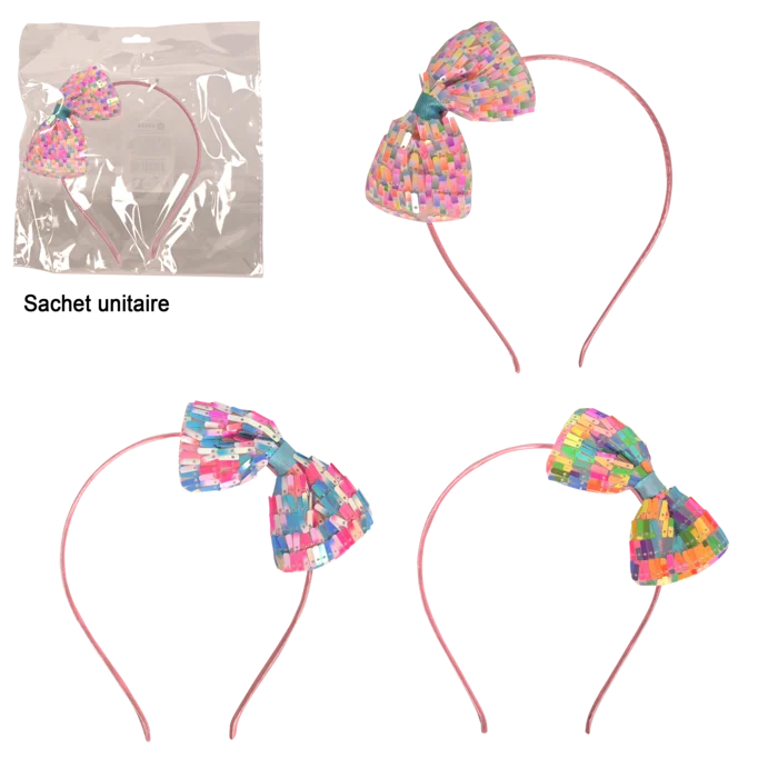 serre tête sequins 3ass de la marque SANDY. Réf. DDT1004.