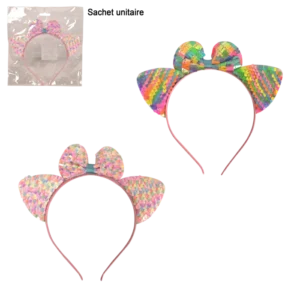 serre tête sequins 2ass de la marque SANDY. Réf. DDT1005.