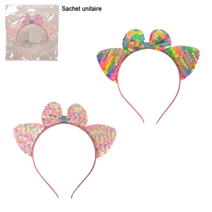 serre tête sequins 2ass de la marque SANDY. Réf. DDT1005.