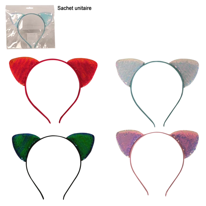 serre tête sequins 4ass de la marque SANDY. Réf. DDT1006.