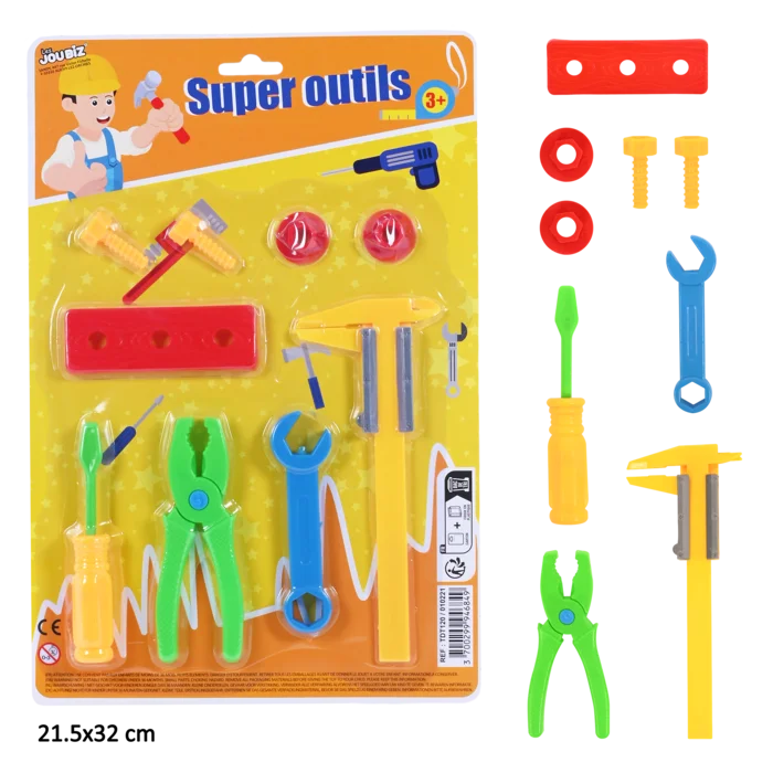 set 4 outils et accessoires de la marque SANDY. Réf. TDT120.