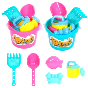 set de plage 6 pièces de la marque SANDY. Réf. TDZ191.