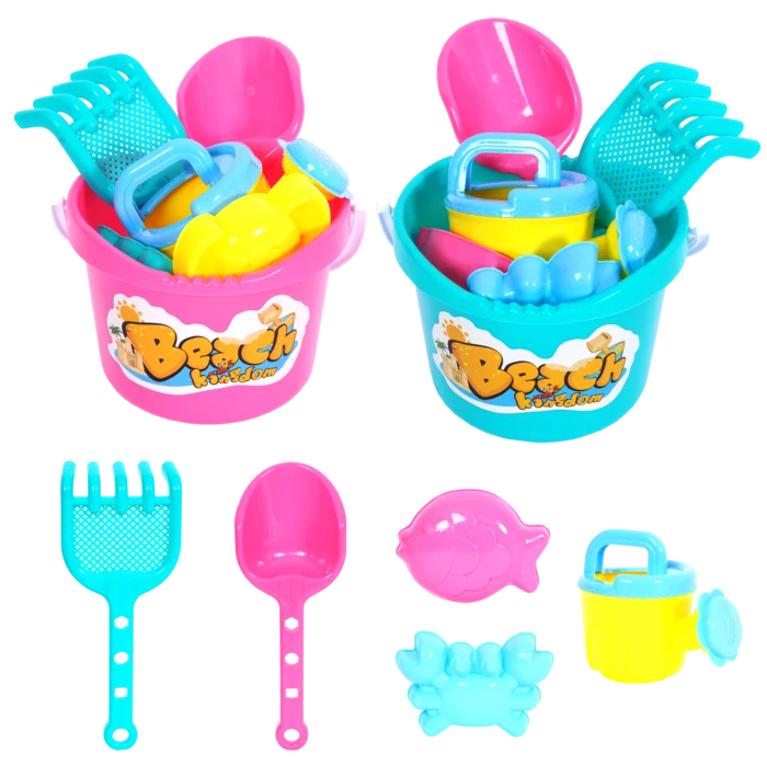 set de plage 6 pièces de la marque SANDY. Réf. TDZ191.