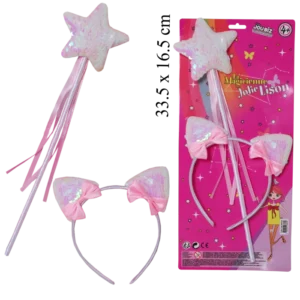 set diadème et baguette de la marque SANDY. Réf. TUN1120.