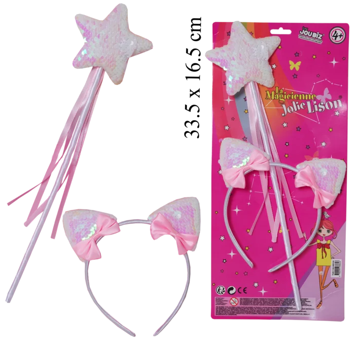 set diadème et baguette de la marque SANDY. Réf. TUN1120.