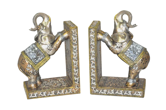 set éléphants serre livres de la marque SANDY. Réf. ROZ114A.