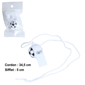 sifflet supporter foot de la marque SANDY. Réf. DDQ1310.