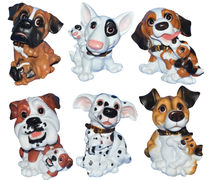 statuette chien de la marque SANDY. Réf. RUD871.