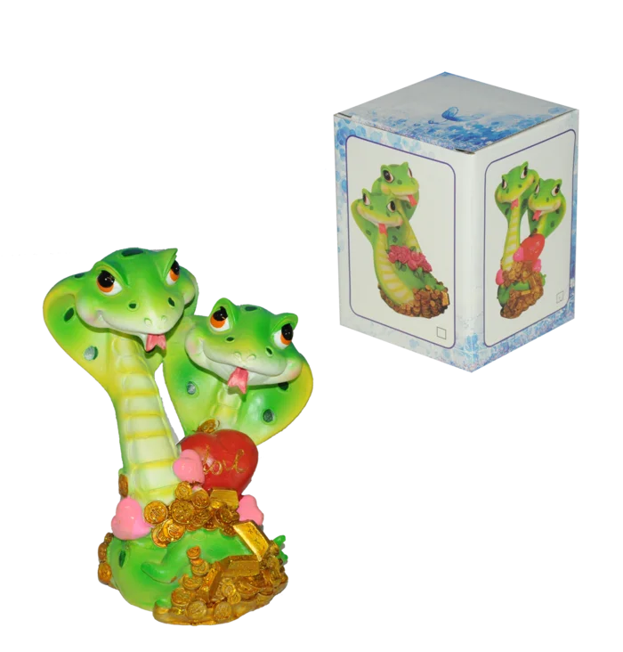 statuette serpents de la marque SANDY. Réf. RUD882.