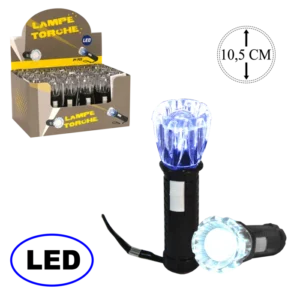 torche noire led de la marque SANDY. Réf. DUH1168L.