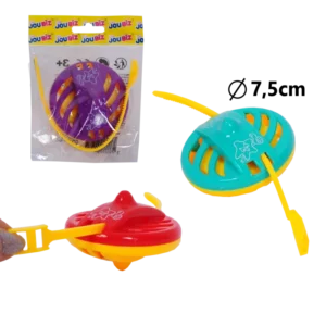 toupie sonore avec lanceur de la marque SANDY. Réf. TDZ219.