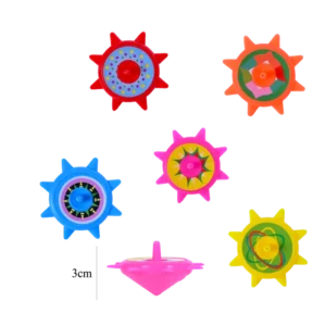 toupies colorées 5ass 3 cm de la marque SANDY. Réf. TDC120.