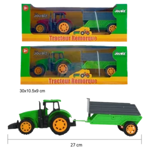 tracteur remorque ouverte de la marque SANDY. Réf. TDT128.