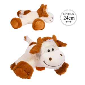 vache doudou 24 cm de la marque BOZAMI. Réf. PUN551-24S.