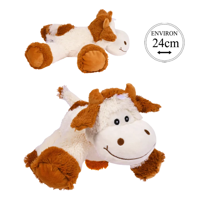vache doudou 24 cm de la marque BOZAMI. Réf. PUN551-24S.