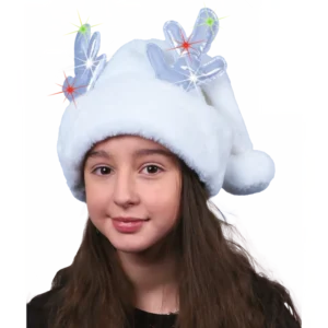 BONNET BLANC AVEC CORNES LUMINEUSES